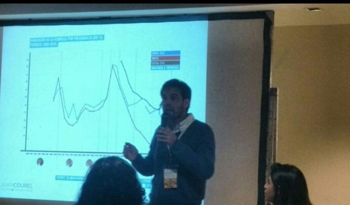 Juan Courel (Argentina),  expuso  también sobre el “aprendizaje en la derrota electoral”